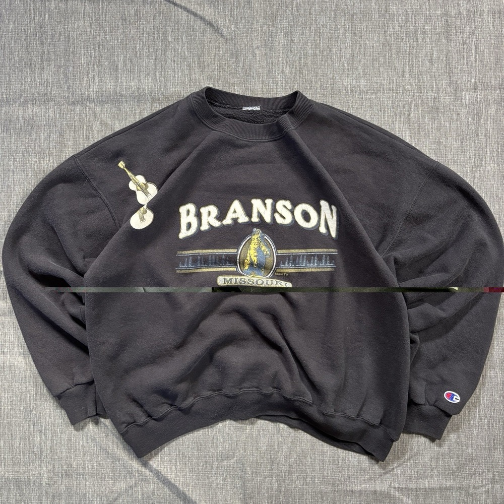 Vintage Champion Branson Missouri black crewneck sweatshirt